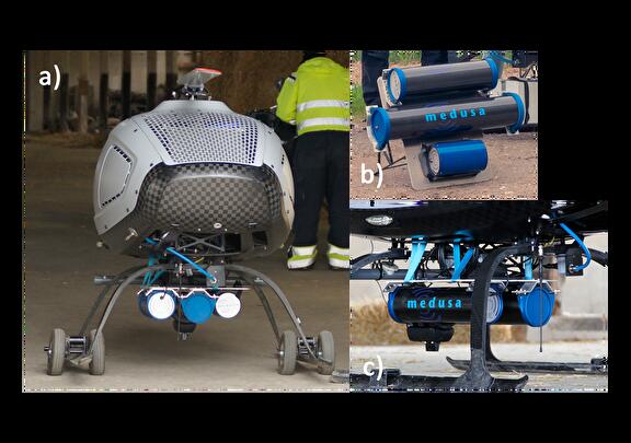Optimizing gamma-ray sensor size for drone applications